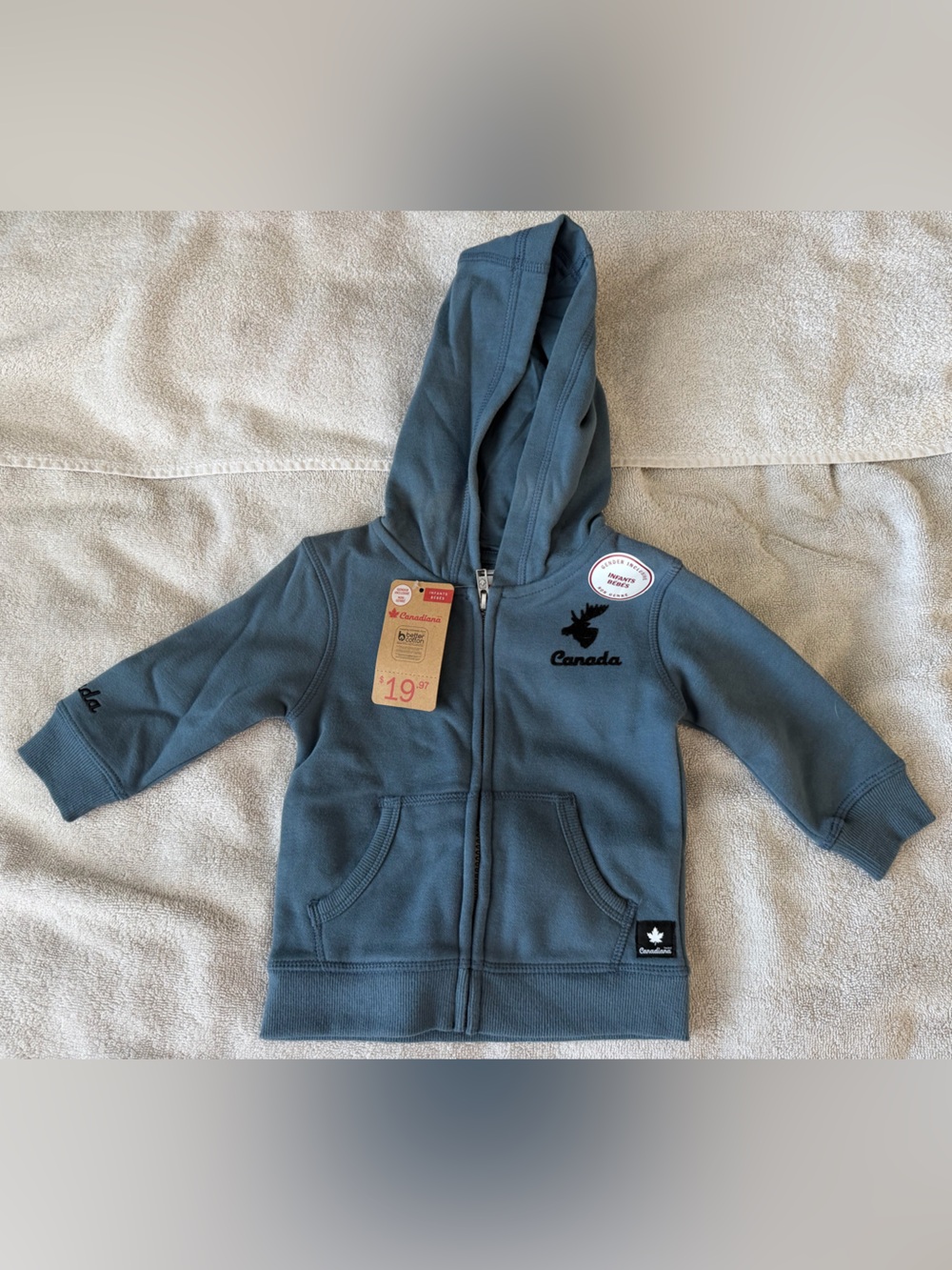 Kids' Canada Embroidered Hooded Zip Sweatshirt - unisex